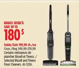 Canadian Tire Selected Bissell and Tineco Floor Cleaners offer