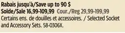 Canadian Tire Selected Socket and Accessory Sets offer