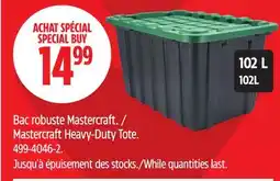 Canadian Tire Mastercraft Heavy-Duty Tote offer