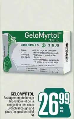 Jean Coutu GELOMYRTOL Bronchial cough and sinus congestion relief offer