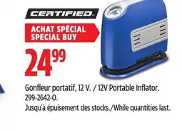 Canadian Tire 12V Portable Inflator offer