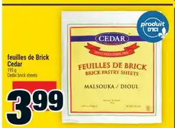 Super C FEUILLES DE BRICK CEDAR | CEDAR BRICK SHEETS offer