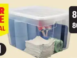 Canadian Tire Clear Wheeled Tote offer