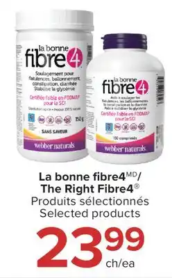 Jean Coutu Webber Naturals The Right Fibre4 Selected products offer