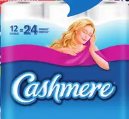 IGA CASHMERE PAPER TOWELS, FACIAL TISSUES OR BATHROOM TISSUE offer