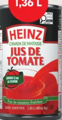 IGA HEINZ TOMATO JUICE offer