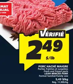 IGA LEAN MINCED PORK offer