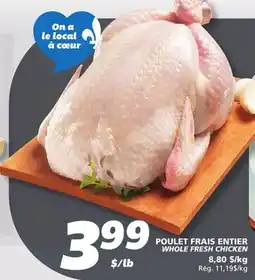 IGA WHOLE FRESH CHICKEN offer