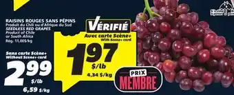 IGA SEEDLESS RED GRAPES offer