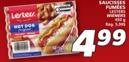 IGA LESTERS WIENERS offer