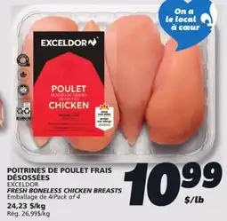 IGA EXCELDOR FRESH BONELESS CHICKEN BREASTS offer