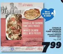IGA LA FISHERIE FROZEN SMOKED SALMON SHELL offer