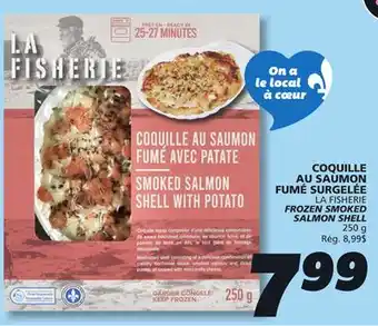 IGA LA FISHERIE FROZEN SMOKED SALMON SHELL offer