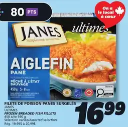 IGA JANES FROZEN BREADED FISH FILLETS offer
