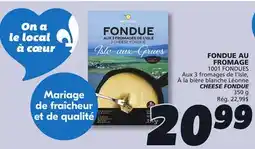 IGA 1001 FONDUES CHEESE FONDUE offer