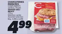 IGA COMPLIMENTS SHAVED DELI MEATS offer