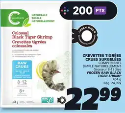 IGA COMPLIMENTS FROZEN RAW BLACK TIGER SHRIMP offer