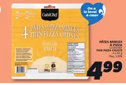 IGA CUISICHEF THIN PIZZA CRUSTS offer