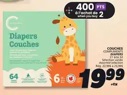 IGA COMPLIMENTS DIAPERS offer