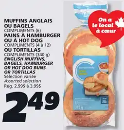 IGA COMPLIMENTS HAMBURGER BUNS offer