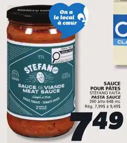 IGA STEFANO FAITA PASTA SAUCE offer