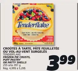 IGA TENDERFLAKE FROZEN PIE CRUSTS, PUFF PASTRY OR PATTY SHELLS offer