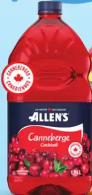 IGA ALLEN'S FRUIT JUICE OR COCKTAIL offer