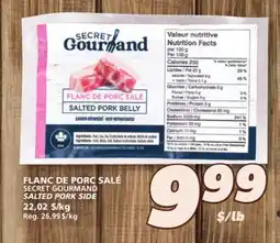 IGA SECRET GOURMAND SALTED PORK SIDE offer