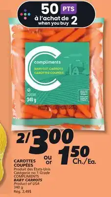 IGA COMPLIMENTS BABY CARROTS offer