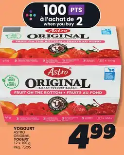 IGA ASTRO ORIGINAL YOGURT offer