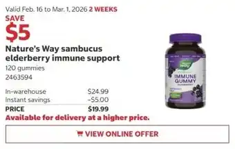 Nature's Way sambucus elderberry immune support