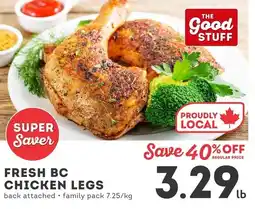 IGA Fresh bc chicken legs offer