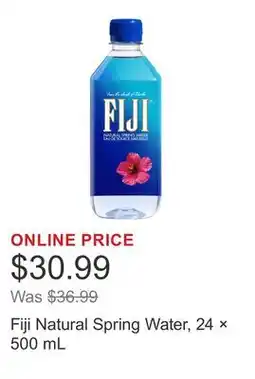 Costco Fiji Natural Spring Water, 24 × offer