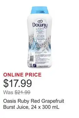 Costco Oasis Ruby Red Grapefruit Burst Juice offer