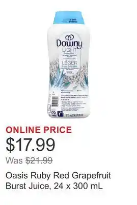 Costco Oasis Ruby Red Grapefruit Burst Juice offer