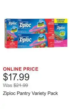 Costco Ziploc Pantry Variety Pack offer