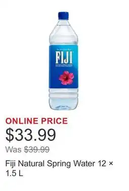 Costco Fiji Natural Spring Water 12 × offer
