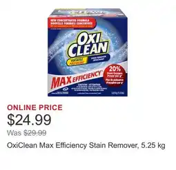 Costco OxiClean Max Efficiency Stain Remover offer