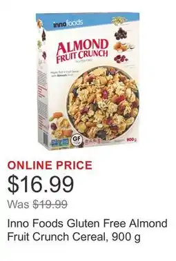Costco Inno Foods Gluten Free Almond Fruit Crunch Cereal offer