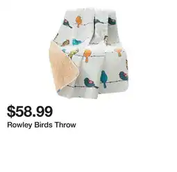 Wayfair Rowley Birds Throw offer