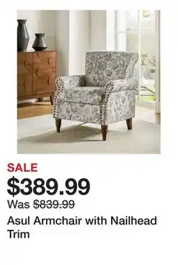 Wayfair Asul Armchair with Nailhead Trim offer