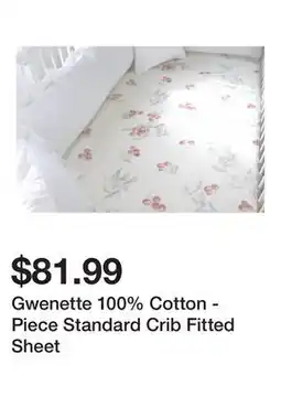 Wayfair Gwenette 100% Cotton - Piece Standard Crib Fitted Sheet offer