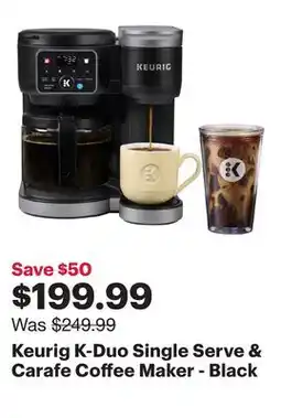 Best Buy Keurig K-Duo Single Serve & Carafe Coffee Maker - Black offer