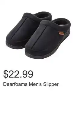 Costco Dearfoams Men's Slipper offer