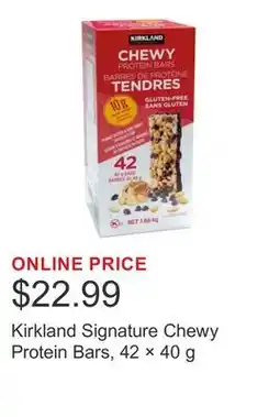 Costco Kirkland Signature Chewy Protein Bars, 42 × offer