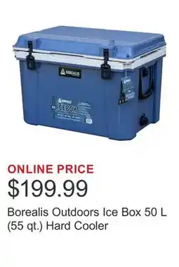 Costco Borealis Outdoors Ice Box 50 L (55 qt.) Hard Cooler offer
