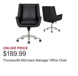 Costco Thomasville Mid-back Manager Office Chair offer