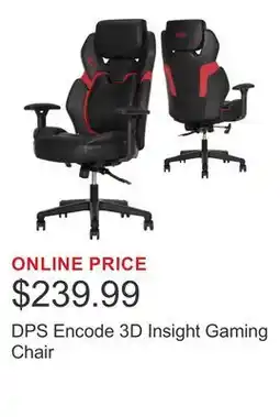 Costco DPS Encode 3D Insight Gaming Chair offer
