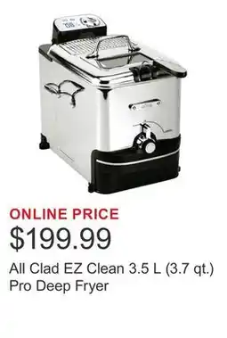 Costco All Clad EZ Clean 3.5 L (3.7 qt.) Pro Deep Fryer offer