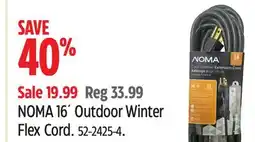 Canadian Tire NOMA 16´ Outdoor Winter Flex Cord offer